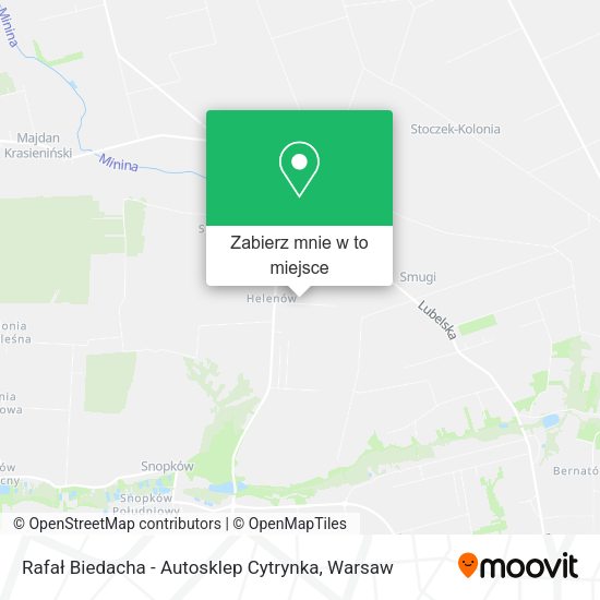 Mapa Rafał Biedacha - Autosklep Cytrynka