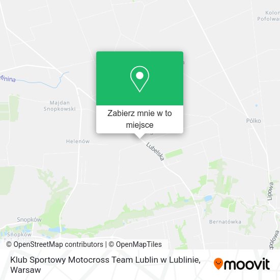 Mapa Klub Sportowy Motocross Team Lublin w Lublinie