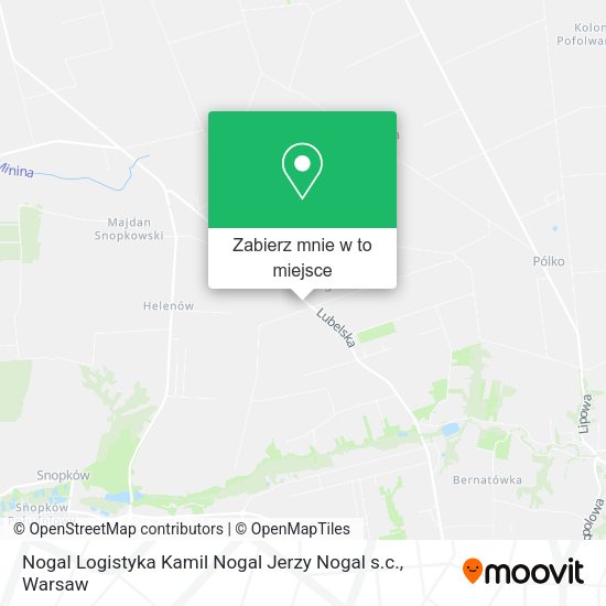 Mapa Nogal Logistyka Kamil Nogal Jerzy Nogal s.c.