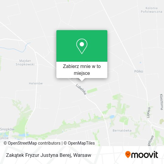 Mapa Zakątek Fryzur Justyna Berej