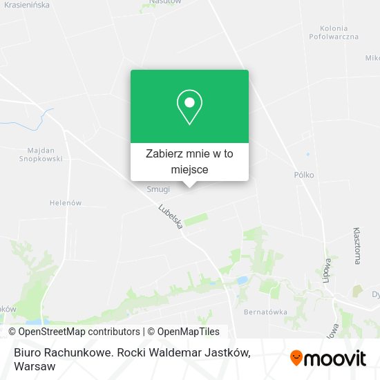 Mapa Biuro Rachunkowe. Rocki Waldemar Jastków