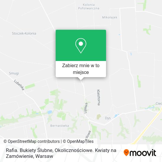 Mapa Rafia. Bukiety Ślubne, Okolicznościowe. Kwiaty na Zamówienie