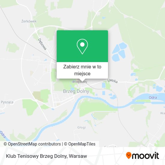 Mapa Klub Tenisowy Brzeg Dolny