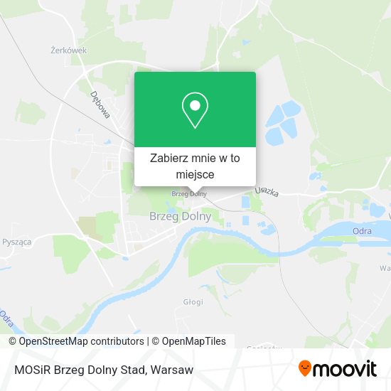 Mapa MOSiR Brzeg Dolny Stad