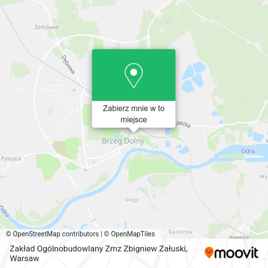 Mapa Zakład Ogólnobudowlany Zmz Zbigniew Załuski