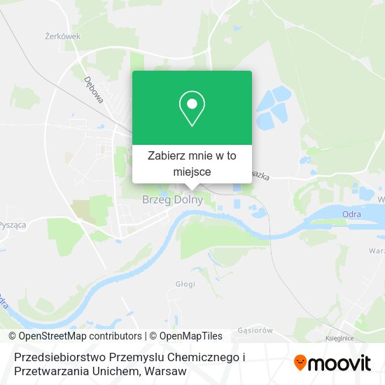 Mapa Przedsiebiorstwo Przemyslu Chemicznego i Przetwarzania Unichem