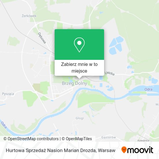 Mapa Hurtowa Sprzedaż Nasion Marian Drozda