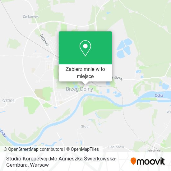 Mapa Studio Korepetycji,Mc Agnieszka Świerkowska-Gembara