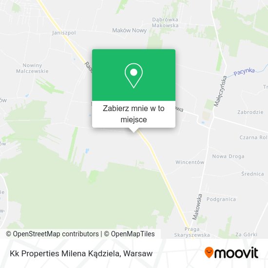 Mapa Kk Properties Milena Kądziela