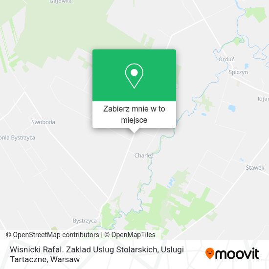 Mapa Wisnicki Rafal. Zaklad Uslug Stolarskich, Uslugi Tartaczne