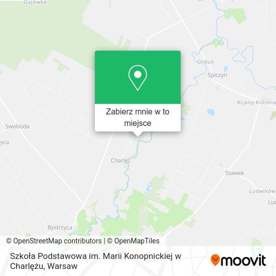 Mapa Szkoła Podstawowa im. Marii Konopnickiej w Charlężu