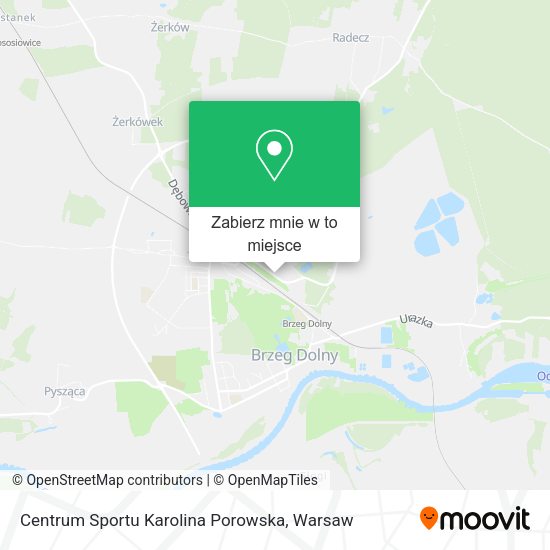 Mapa Centrum Sportu Karolina Porowska