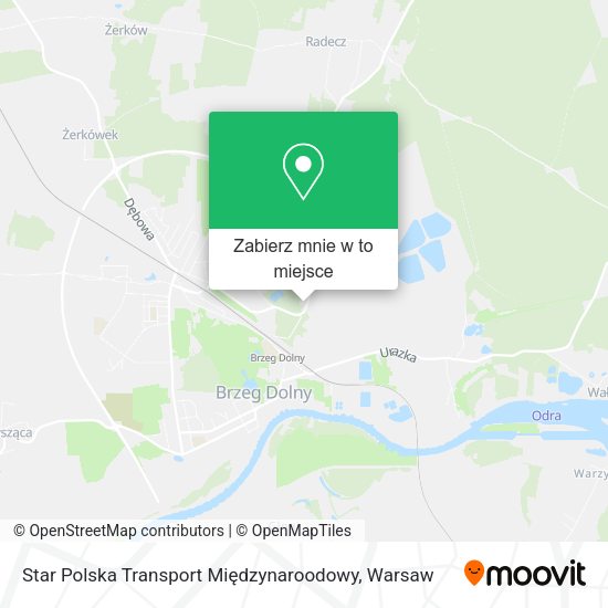 Mapa Star Polska Transport Międzynaroodowy