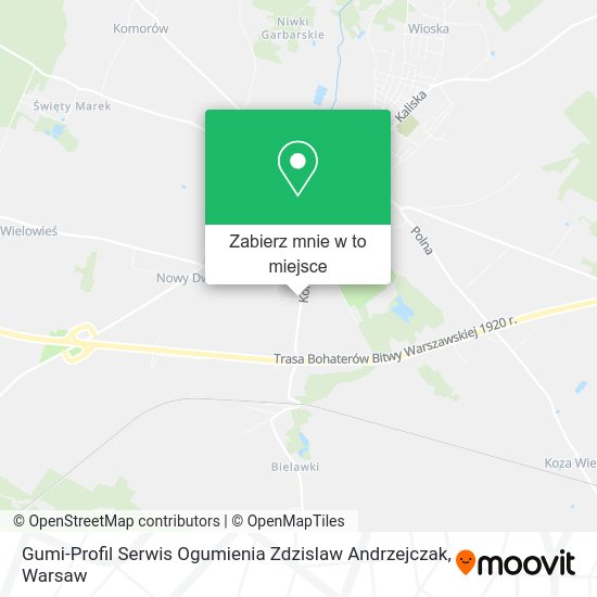 Mapa Gumi-Profil Serwis Ogumienia Zdzislaw Andrzejczak