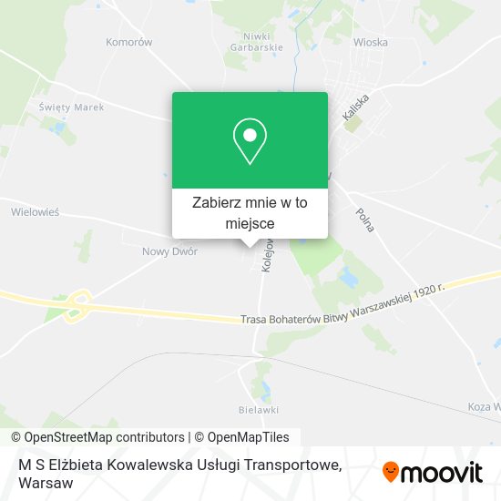 Mapa M S Elżbieta Kowalewska Usługi Transportowe