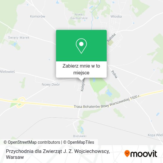 Mapa Przychodnia dla Zwierząt J. Z. Wojciechowscy