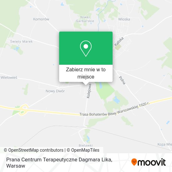 Mapa Prana Centrum Terapeutyczne Dagmara Lika