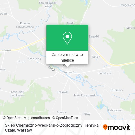 Mapa Sklep Chemiczno-Wedkarsko-Zoologiczny Henryka Czaja