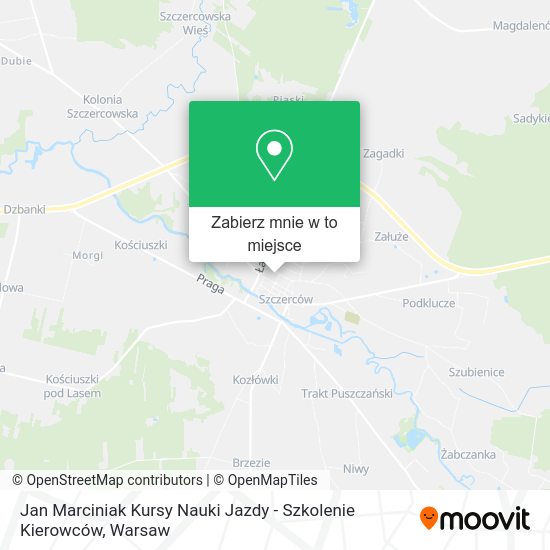 Mapa Jan Marciniak Kursy Nauki Jazdy - Szkolenie Kierowców