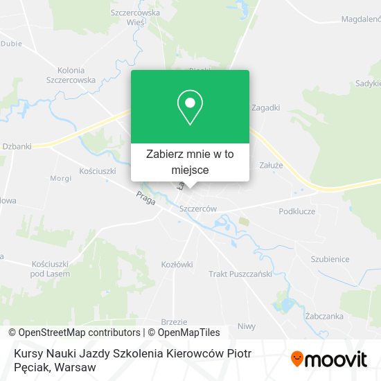 Mapa Kursy Nauki Jazdy Szkolenia Kierowców Piotr Pęciak