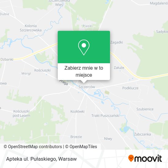 Mapa Apteka ul. Pułaskiego