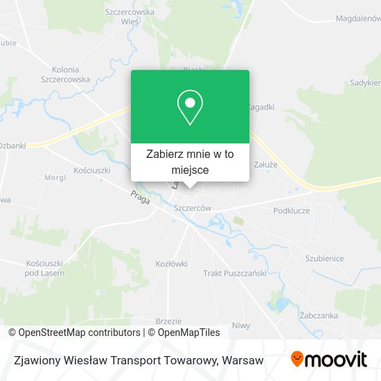 Mapa Zjawiony Wiesław Transport Towarowy