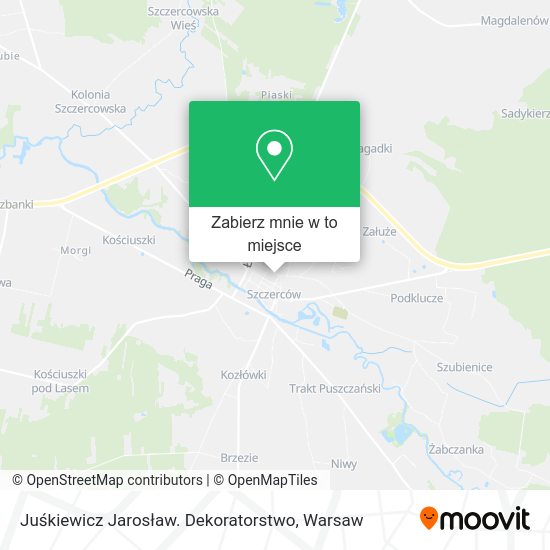 Mapa Juśkiewicz Jarosław. Dekoratorstwo