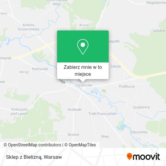 Mapa Sklep z Bielizną