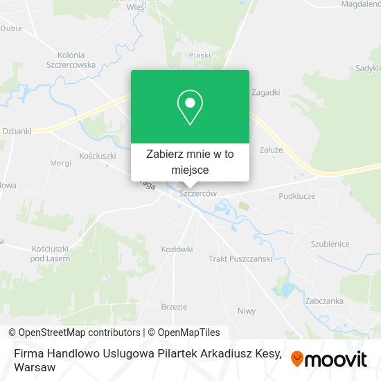 Mapa Firma Handlowo Uslugowa Pilartek Arkadiusz Kesy