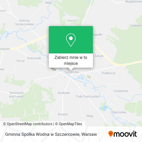 Mapa Gminna Spółka Wodna w Szczercowie