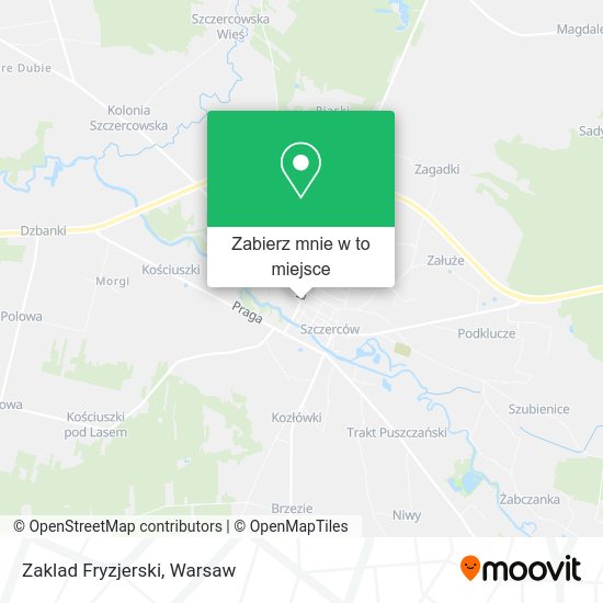 Mapa Zaklad Fryzjerski