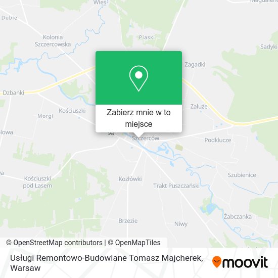 Mapa Usługi Remontowo-Budowlane Tomasz Majcherek