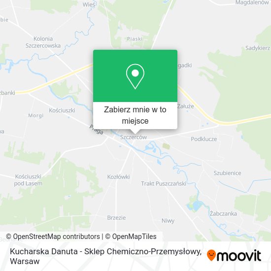 Mapa Kucharska Danuta - Sklep Chemiczno-Przemysłowy