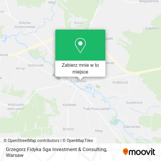 Mapa Grzegorz Fidyka Sga Investment & Consulting