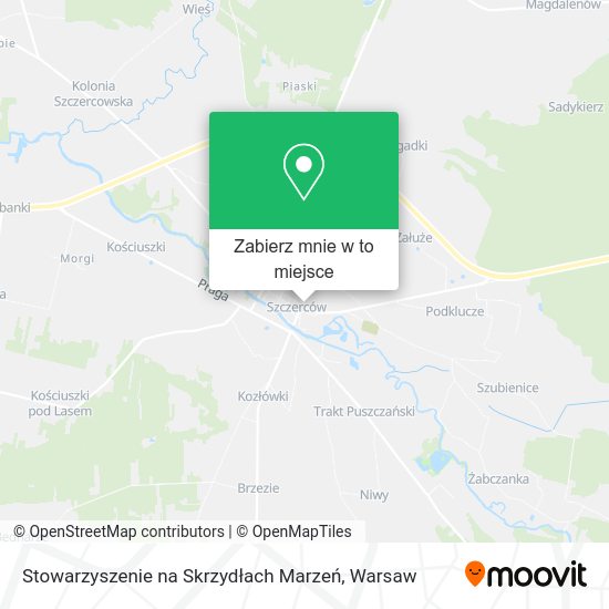 Mapa Stowarzyszenie na Skrzydłach Marzeń