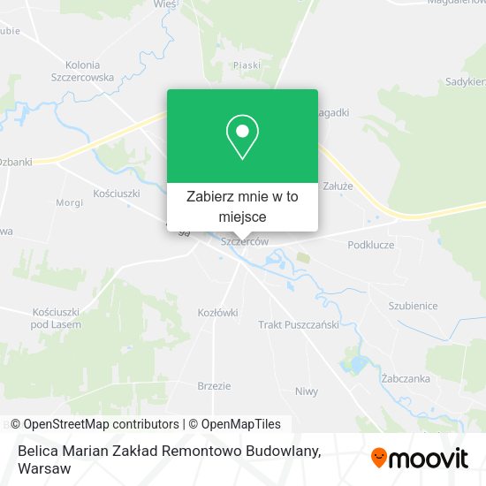 Mapa Belica Marian Zakład Remontowo Budowlany