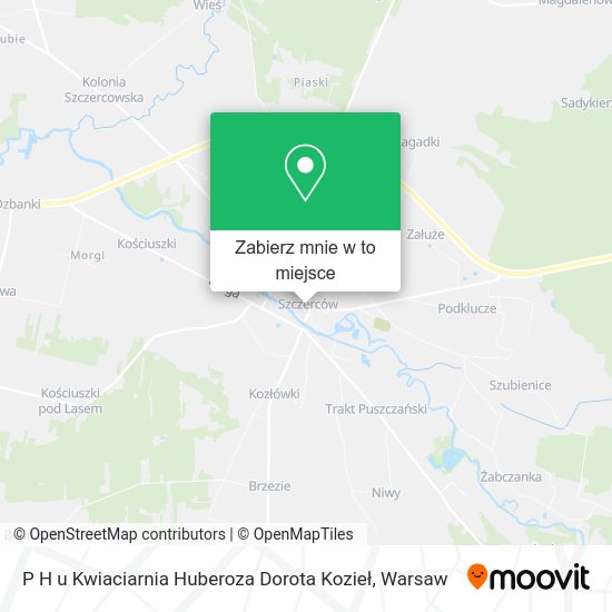 Mapa P H u Kwiaciarnia Huberoza Dorota Kozieł