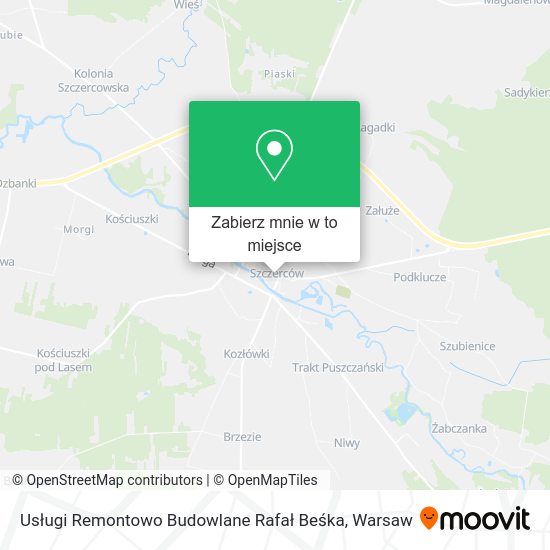 Mapa Usługi Remontowo Budowlane Rafał Beśka