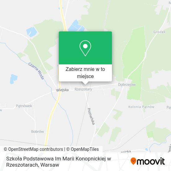 Mapa Szkoła Podstawowa Im Marii Konopnickiej w Rzeszotarach