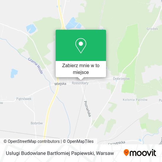 Mapa Usługi Budowlane Bartłomiej Papiewski