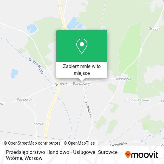 Mapa Przedsiębiorstwo Handlowo - Usługowe. Surowce Wtórne