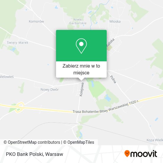 Mapa PKO Bank Polski