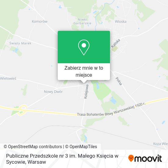 Mapa Publiczne Przedszkole nr 3 im. Małego Księcia w Sycowie