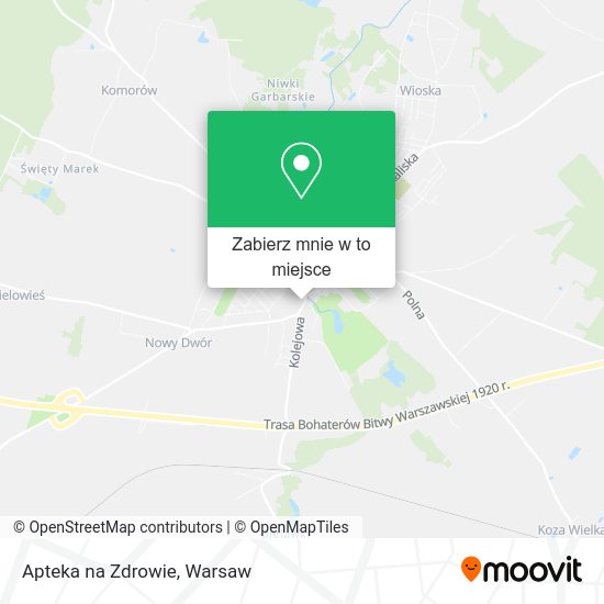 Mapa Apteka na Zdrowie