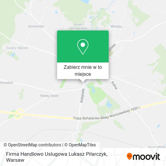 Mapa Firma Handlowo Uslugowa Lukasz Pilarczyk