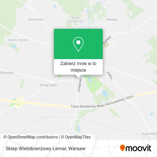 Mapa Sklep Wielobranżowy Lemar