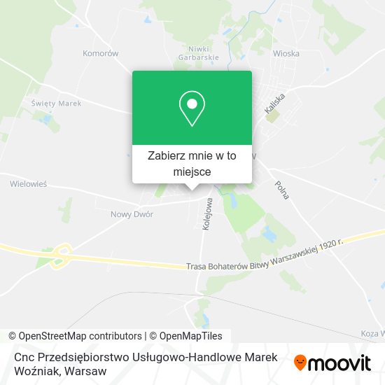 Mapa Cnc Przedsiębiorstwo Usługowo-Handlowe Marek Woźniak