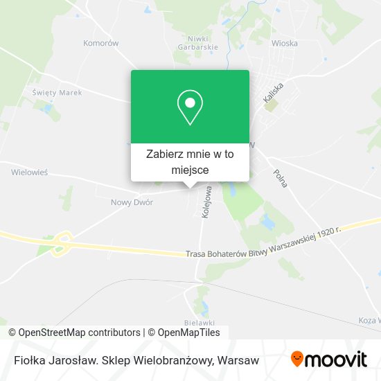 Mapa Fiołka Jarosław. Sklep Wielobranżowy