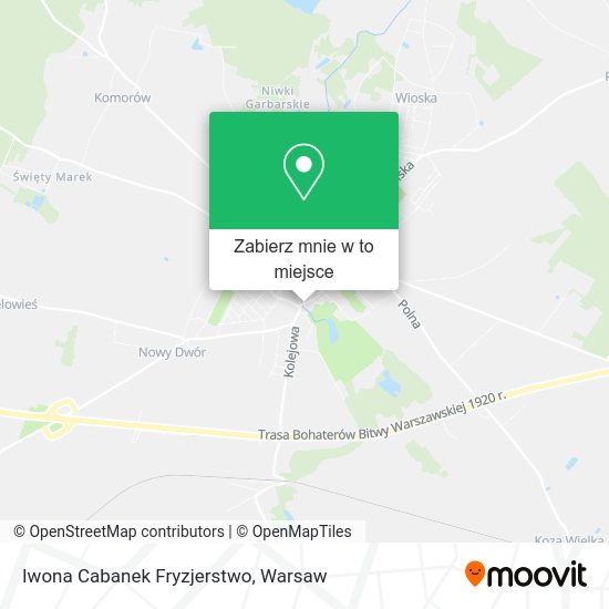 Mapa Iwona Cabanek Fryzjerstwo