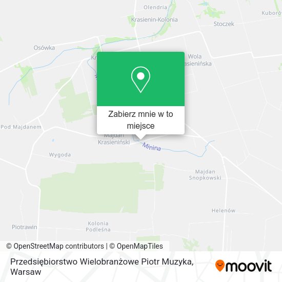 Mapa Przedsiębiorstwo Wielobranżowe Piotr Muzyka